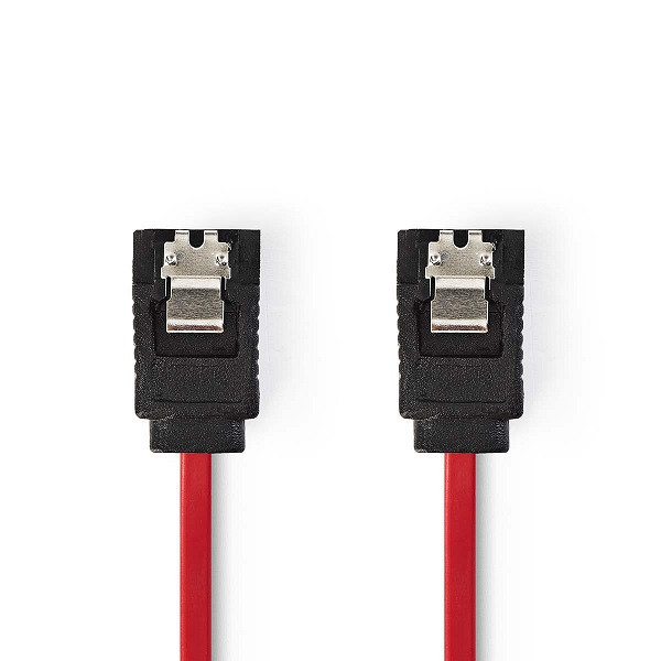 Nedis S-ATA 300 kabel (Vergrendeling, 3.0 Gb/s, 0.5 meter) CCGB73150RD05 CCGP73150RD05 N010507060 - 1