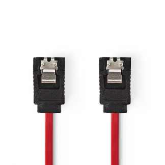 Nedis S-ATA 300 kabel (Vergrendeling, 3.0 Gb/s, 0.5 meter) CCGB73150RD05 CCGP73150RD05 N010507060 - 1