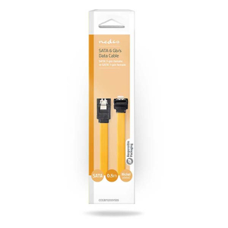 Nedis S-ATA 600 kabel (Vergrendeling, 6.0 Gb/s, 0.5 meter) CCGB73255YE05 CCGP73255YE05 N010507155 - 3
