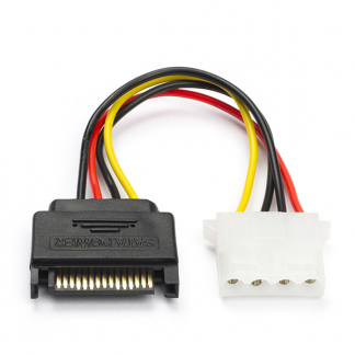 Nedis S-ATA naar Molex stroomkabel (Koper, 0.15 meter) CCGP73530VA015 N010507565 - 