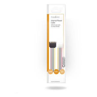 Nedis S-ATA naar Molex stroomkabel (Koper, 0.15 meter) CCGP73530VA015 N010507565 - 4