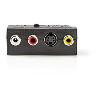Nedis SCART adapter | Nedis (Schakelaar, S-video, 3x tulp) CVGP31902BK N050407005 - 2