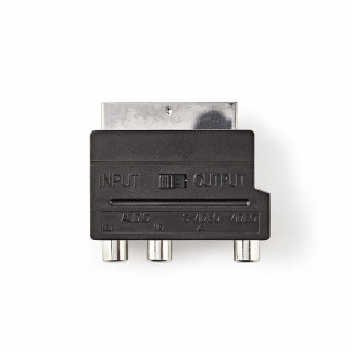 Nedis SCART adapter | Nedis (Schakelaar, S-video, 3x tulp) CVGP31902BK N050407005 - 