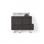 Nedis SCART adapter | Nedis (Schakelaar, S-video, 3x tulp) CVGP31902BK N050407005
