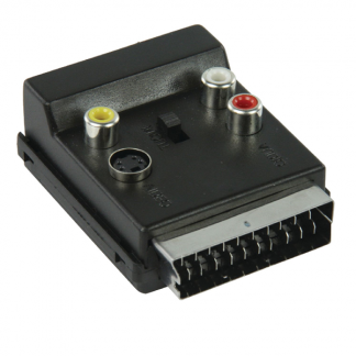 Nedis SCART adapter | Nedis (Schakelaar, S-video, 3x tulp) CVGP31903BK N050407001 - 