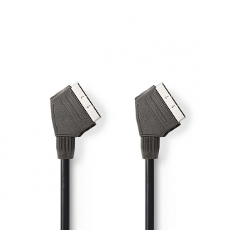 Nedis SCART kabel | Nedis | 1.5 meter (Gehoekt, Vernikkeld) CVGL31001BK15 CVGT31000BK15 N010407007 - 1