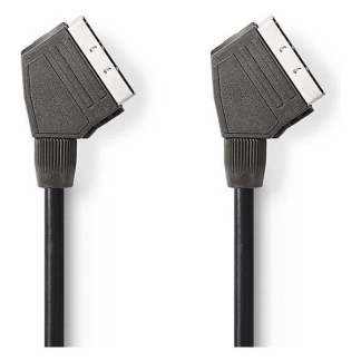 Nedis SCART kabel | Nedis | 1.5 meter (Gehoekt, Vernikkeld) CVGL31001BK15 CVGT31000BK15 N010407007 - 1