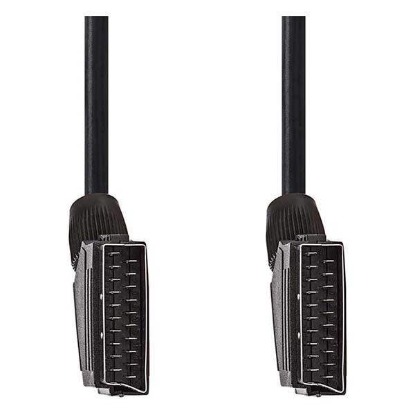 Nedis SCART kabel | Nedis | 1.5 meter (Gehoekt, Vernikkeld) CVGL31001BK15 CVGT31000BK15 N010407007 - 2