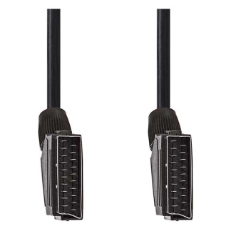 Nedis SCART kabel | Nedis | 1.5 meter (Gehoekt, Vernikkeld) CVGL31001BK15 CVGT31000BK15 N010407007 - 2