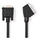 Nedis SCART naar VGA kabel | Nedis | 2 meter (Vernikkeld) CVGL31550BK20 CVGP31550BK20 N010407302 - 2
