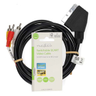 Nedis SCART naar composiet kabel | Nedis | 2 meter (Schakelbaar, 3x Tulp) CVGL31130BK20 CVGP31130BK20 N010407143 - 3