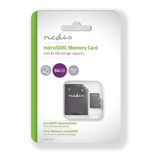 Nedis SDXC kaart | Nedis (Class 10 UHS-I, 64 GB) MSDC64100BK N170301007 - 2