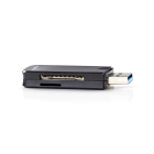 Nedis SD kaartlezer USB | Nedis (SD en Micro SD, tot 1 TB, USB 3.2) CRDRU3100BK K030200026 - 2