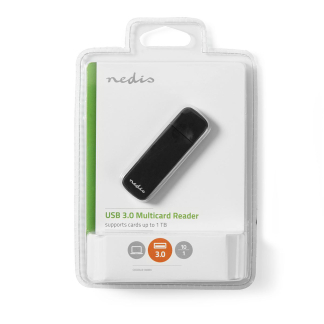 Nedis SD kaartlezer USB | Nedis (SD en Micro SD, tot 1 TB, USB 3.2) CRDRU3100BK K030200026 - 5
