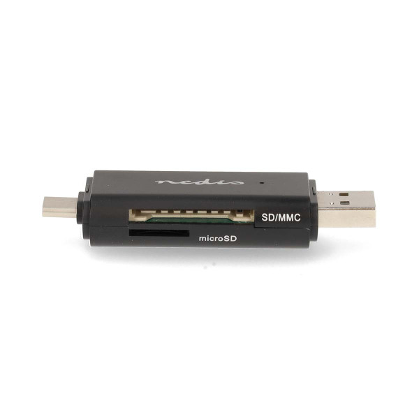 Nedis SD kaartlezer USB | Nedis (USB C en USB A, SD en Micro SD, tot 1 TB, USB 3.2) CRDRU3110BK K030200028 - 5