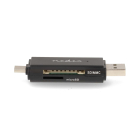 Nedis SD kaartlezer USB | Nedis (USB C en USB A, SD en Micro SD, tot 1 TB, USB 3.2) CRDRU3110BK K030200028 - 5