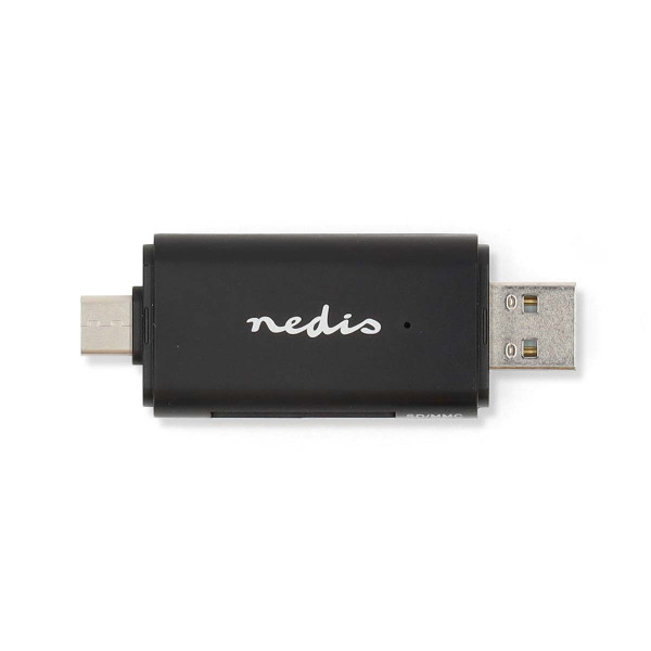 Nedis SD kaartlezer USB | Nedis (USB C en USB A, SD en Micro SD, tot 1 TB, USB 3.2) CRDRU3110BK K030200028 - 6