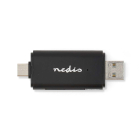 Nedis SD kaartlezer USB | Nedis (USB C en USB A, SD en Micro SD, tot 1 TB, USB 3.2) CRDRU3110BK K030200028 - 6