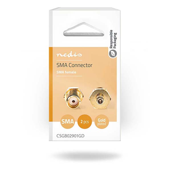 Nedis SMA connector voor RG147 kabels - (Vrouwelijk, 2 stuks) CSGB02901GD CSGP02901GD K010616523 - 5
