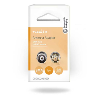 Nedis SMA naar BNC adapter (m/v) | Nedis (2 stuks) CSGB02961GD CSGP02961GD N050602010 - 6