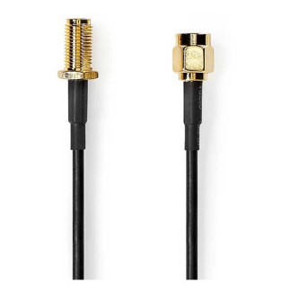 Nedis SMA verlengkabel - Nedis - 1 meter (100% koper, Verguld) CSGB02010BK10 CSGL02010BK10 CSGP02010BK10 N010616500 - 2