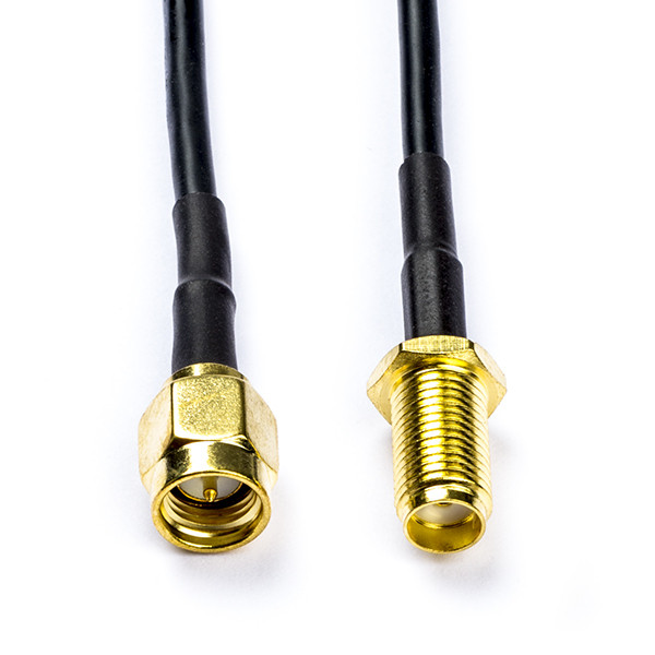Nedis SMA verlengkabel - Nedis - 2 meter (100% koper, Verguld) CSGB02010BK20 CSGL02010BK20 CSGP02010BK20 N010616501 - 1