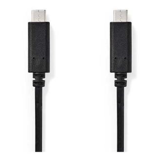 Nedis Samsung oplaadkabel | USB C ↔ USB C | 3 meter (USB 3.0, 60W, 5 Gbps, Vertind koper) CCGB64700BK30 B010214008 - 2