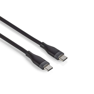 Nedis Samsung oplaadkabel | USB C ↔ USB C 2.0 | 1.5 meter (Vertind koper, Power Delivery, 60W, Zwart) CCGB60820BK15 B010214337 - 