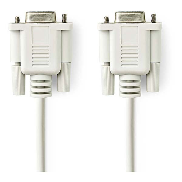 Nedis Seriële kabel | Nedis | 2 meter (D-sub 9 pins naar D-sub 9 pins, Nullmodemkabel) CCGL52055IV20 CCGP52055IV20 N010508015 - 2