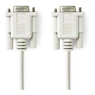 Nedis Seriële kabel | Nedis | 2 meter (D-sub 9 pins naar D-sub 9 pins, Nullmodemkabel) CCGL52055IV20 CCGP52055IV20 N010508015 - 2