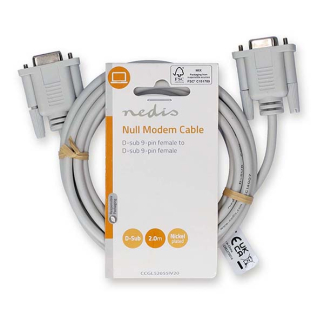 Nedis Seriële kabel | Nedis | 2 meter (D-sub 9 pins naar D-sub 9 pins, Nullmodemkabel) CCGL52055IV20 CCGP52055IV20 N010508015 - 4