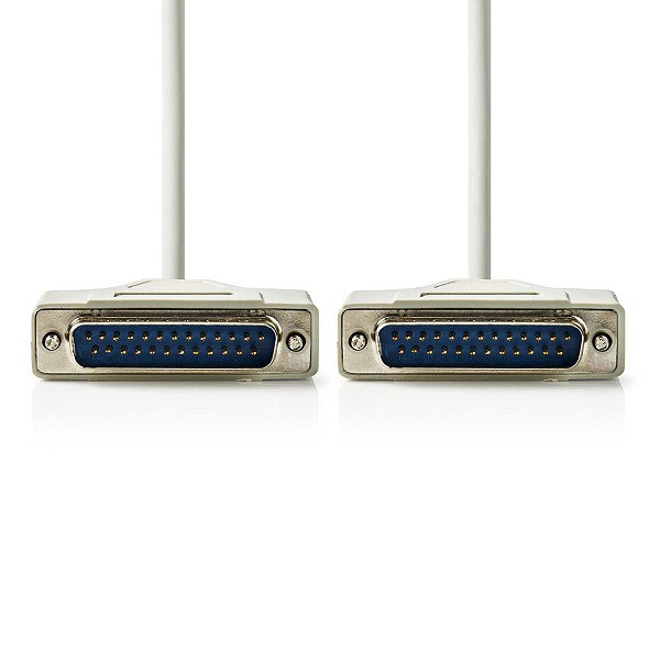 Nedis Seriële kabel | Nedis | 3 meter (D-sub 25 pins naar D-sub 25 pins) CCGP52100IV30 K010506002 - 1