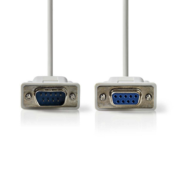 Nedis Seriële verlengkabel | 2 meter (D-sub 9 pins naar D-sub 9 pins) CCGL52010IV20 CCGP52010IV20 N010508005 - 1