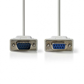 Nedis Seriële verlengkabel | 2 meter (D-sub 9 pins naar D-sub 9 pins) CCGL52010IV20 CCGP52010IV20 N010508005 - 1
