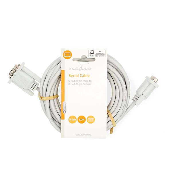 Nedis Seriële verlengkabel | 5 meter (D-sub 9 pins naar D-sub 9 pins) CCGL52010IV50 CCGP52010IV50 K010506008 - 3