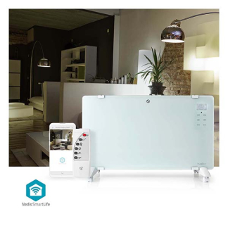 Nedis Slimme convectorkachel | Nedis SmartLife (2000W, IP24, Wifi, Ruimtes tot 25 m²) WIFIHTPL20FWT K170101164 - 5