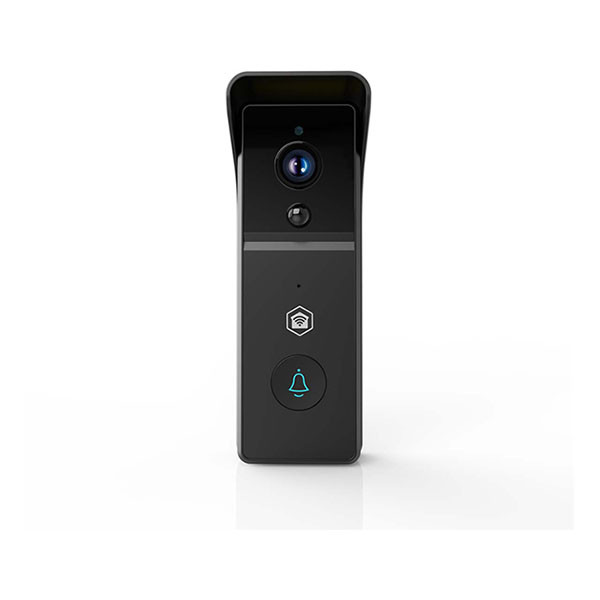 Nedis Slimme deurbel | Nedis SmartLife (Batterijen, Abonnement vrij, Full HD, Nachtzicht, Bewegingssensor, Gespreksfunctie) WIFICDP21BK K010810037 - 1