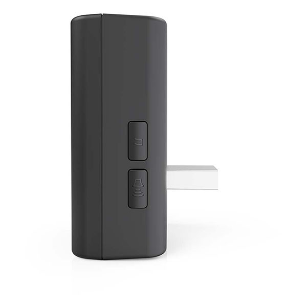 Nedis Slimme deurbel | Nedis SmartLife (Batterijen, Dubbele lens, Abonnement vrij, Full HD, Nachtzicht infrarood/kleur, Bewegingssensor, Gespreksfunctie) WIFICDP31BK K010810038 - 3