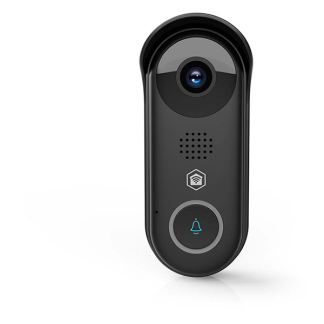 Nedis Slimme deurbel | Nedis SmartLife (Transformator, Full HD, Nachtzicht, Bewegingssensor, Gespreksfunctie) | Abonnement vrij WIFICDP11BK K010810036