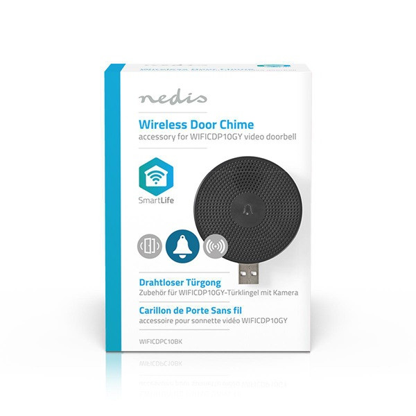 Nedis Slimme deurbelontvanger | Nedis SmartLife (Wifi, USB) WIFICDPC10BK K170202659 - 