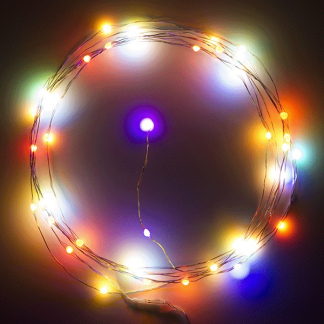 Nedis Slimme draadverlichting | Nedis SmartLife | 5 meter (50 LEDs, Druppels, Timer, Binnen) WIFILX51RGB K170108169 - 