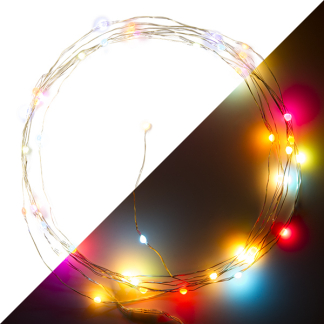 Nedis Slimme draadverlichting | Nedis SmartLife | 5 meter (50 leds, Druppels, Timer, Binnen) WIFILX51RGB K170108169 - 1