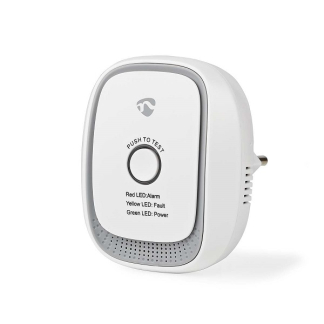 Nedis Slimme gasmelder | Nedis SmartLife (Zigbee, 5 jaar sensor, Netstroom, 75 dB) ZBDG11CWT K170501541