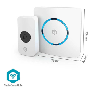 Nedis Slimme gong | Nedis SmartLife (433 MHz, 88 dB, 60 melodieën) WIFIDB11CWT K105005298 - 4