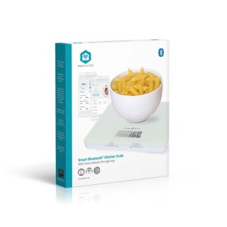 Nedis Slimme keukenweegschaal | Nedis SmartLife(Bluetooth, Glas en Kunststof, Digitaal, Tarraweegfunctie, Wit) KASC800WTW K170407263 - 3