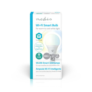 Nedis Slimme lamp B22 | Nedis Smartlife | Peer (Led, 9W, 800lm, 2700-6500K, Dimbaar) WIFILW10WTB22 K170202666 - 4