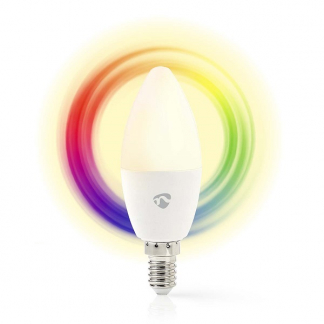 Nedis Slimme lamp E14 | Nedis SmartLife | Kaars (Led, 4.9W, 470lm, RGB, Dimbaar) WIFILRC10E14 K150101152 - 1