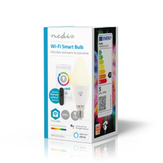 Nedis Slimme lamp E14 | Nedis SmartLife | Kaars (Led, 4.9W, 470lm, RGB, Dimbaar) WIFILRC10E14 K150101152 - 4