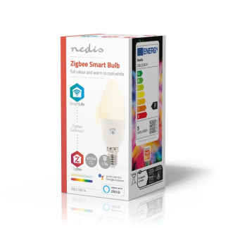 Nedis Slimme lamp E14 | Nedis SmartLife | Kaars (Zigbee, Led, 4.9W, 470lm, RGBW, Dimbaar) ZBLC10E14 K170202693 - 4