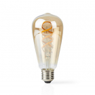 Nedis Slimme lamp E27 | Nedis SmartLife | Edison (LED, 5.5W, 350lm, 1800-6500K, Dimbaar) WIFILT10GDST64 K170202646 Nedis Slimme lamp E27 | Nedis SmartLife | Edison (LED, 5.5W, 350lm, 1800-6500K, Dimbaar) WIFILT10GDST64 K170202646